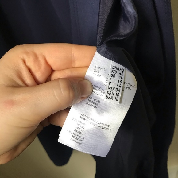 Laurél Escada Navy Blue Vest Dress, size 10 - Picture 6 of 8